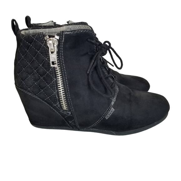 Bongo Shoes Kedzie Wedge ankle Bootie Black size 8.5 - Picture 1 of 6